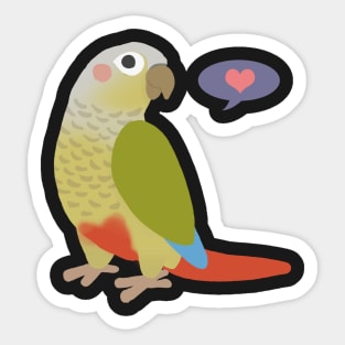 Cinnamon Green Cheek Conure Sticker